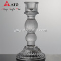 ATO Glass Pillar Candle Holder Solid Glass Candleholder